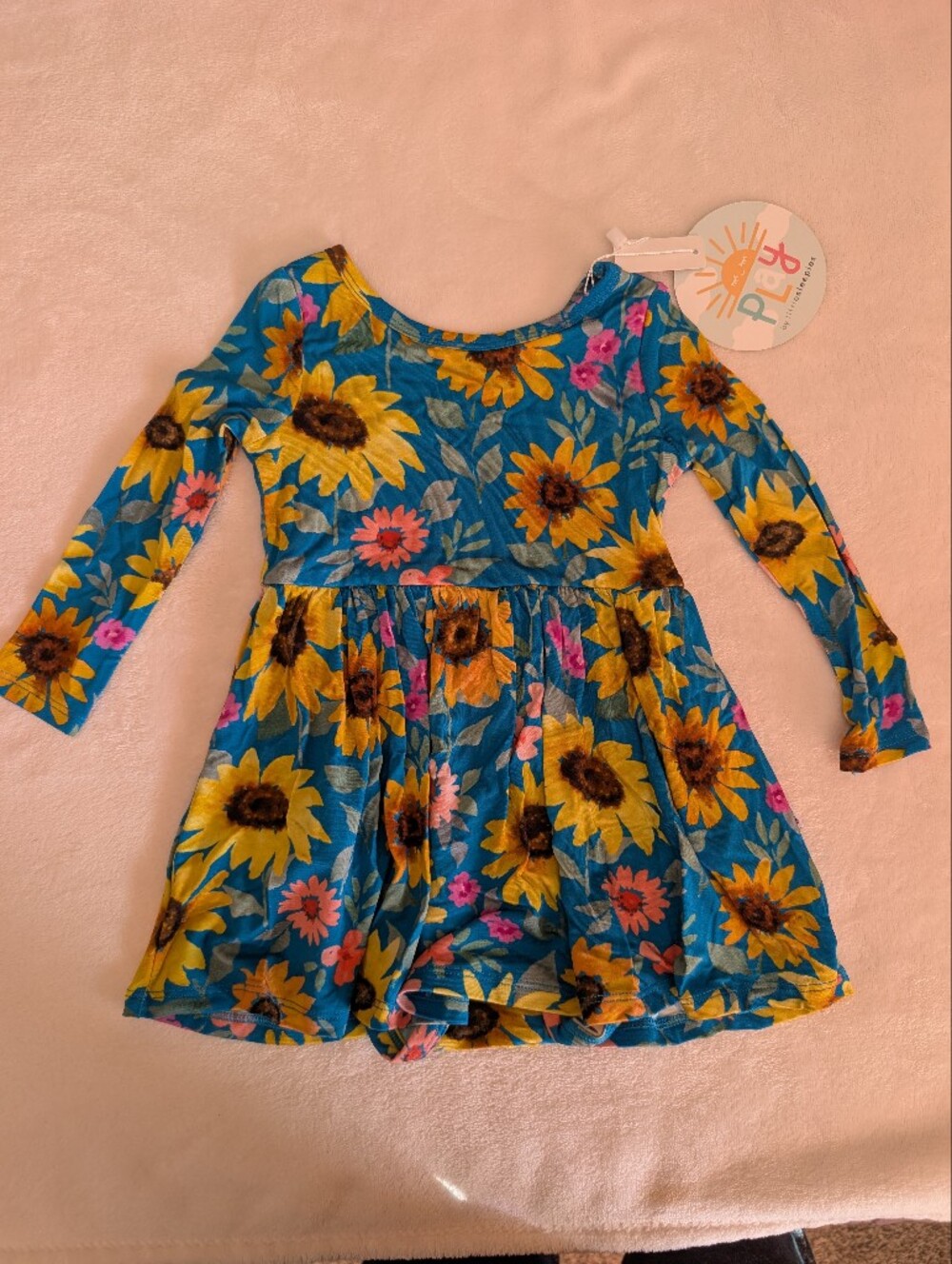 Little Sleepies Sunflower Fields Long sleeve Dress